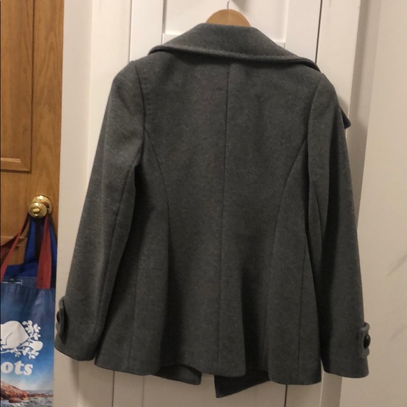 SOLD Aritzia T. Baabaton Howell Pea Coat Grey - Picture 2 of 5
